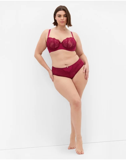 City Chic - Poppy Hi Waist Cheeky Brief