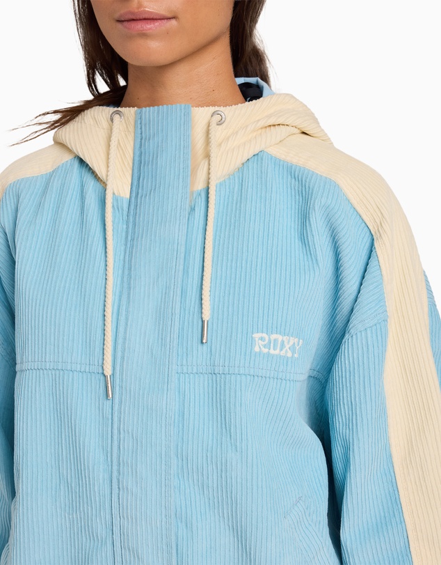 Roxy - Womens Duo Cord Zip Up Hoodie Jacket