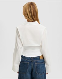 Cotton On - Drew Rouched Long Sleeve Shirt