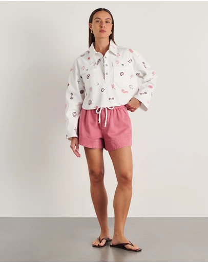 Jag - Bowie Crop Shirt