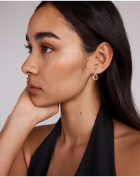 Michael Hill - Cubic Zirconia Infinity Drop Stud Earrings in Sterling Silver