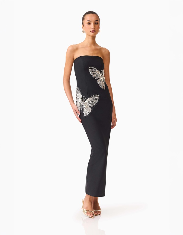 Elliatt - Mira Strapless Gown in Black