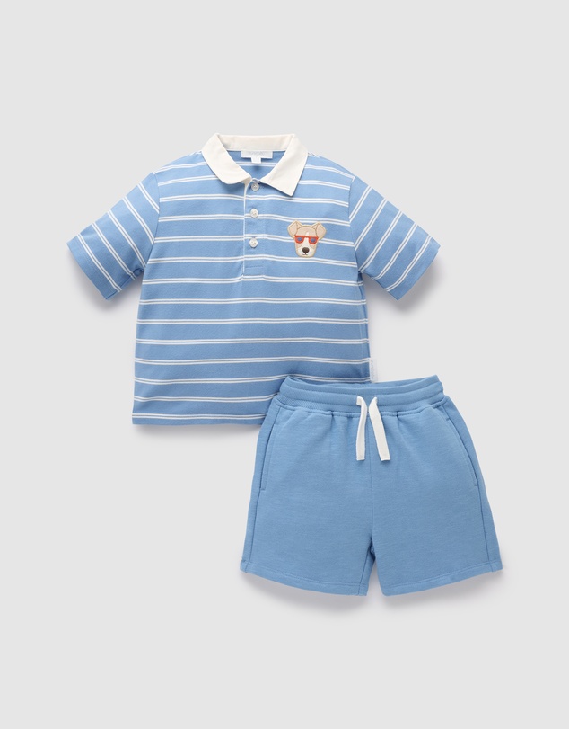 Purebaby - Polo Set-Kids-Babies