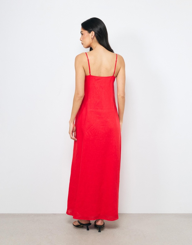 AERE - Mika Placement Flower Maxi Dress