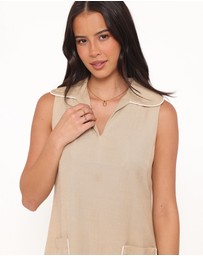 Petal & Pup - Newton Mini Dress - Taupe