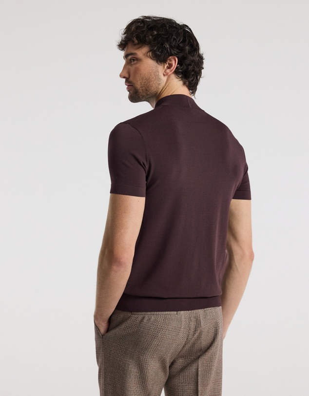 Calibre - Slim Tech Knit T-shirt Bourbon