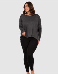 B Free Intimate Apparel - Bamboo Boat Neck Long Sleeve Top