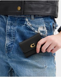 Coach - Refined Calf Leather Essential Card Holder Wallet