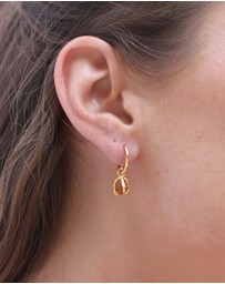 Carou - November Birthstone Earrings ~ Citrine