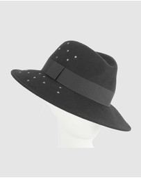 Max Alexander - Winter Felt Black Fedora Hat