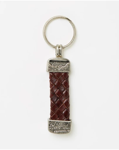 R.M.Williams - Plaited Key Ring with Nickel Fitting