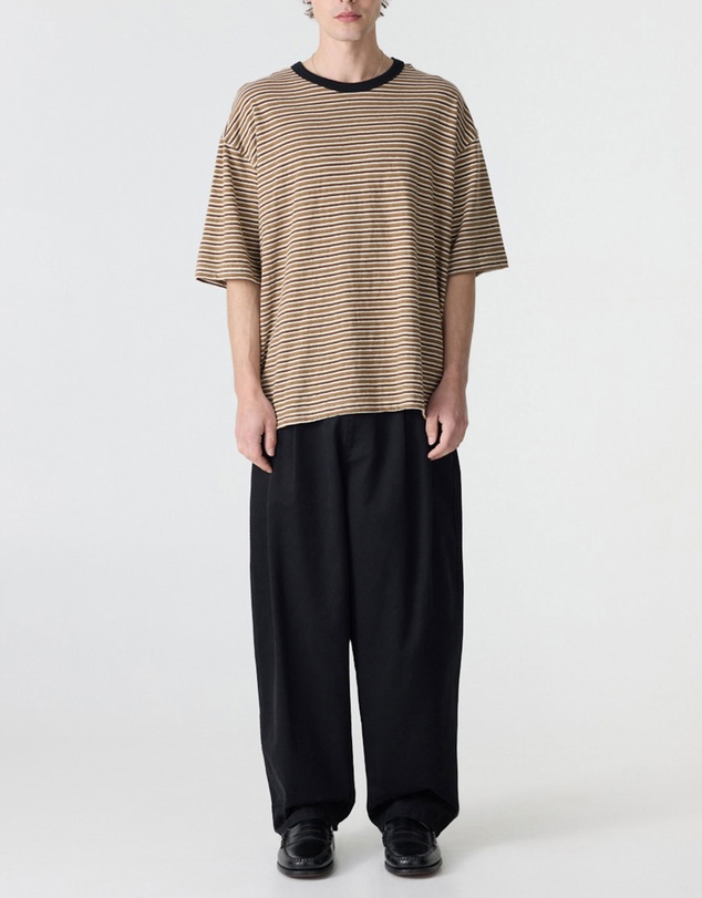 Bassike - Retro Stripe Boxy T-Shirt