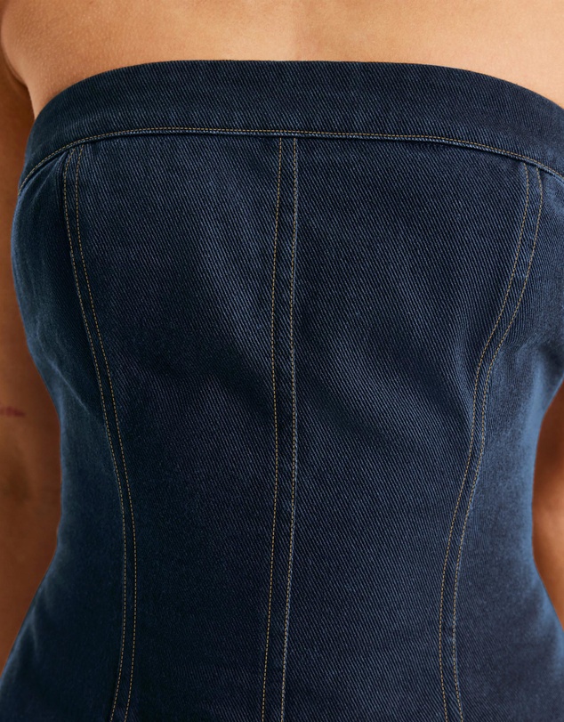 SNDYS - Lex Denim Corset Top
