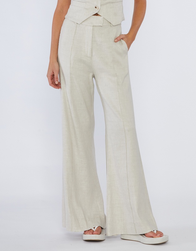 Amelius - Sofia Linen Twill Wide Leg Pants