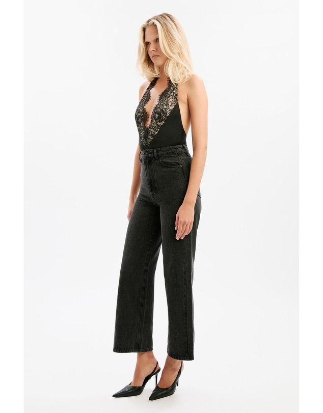 Bardot - Elviria Halter Satin Bodysuit