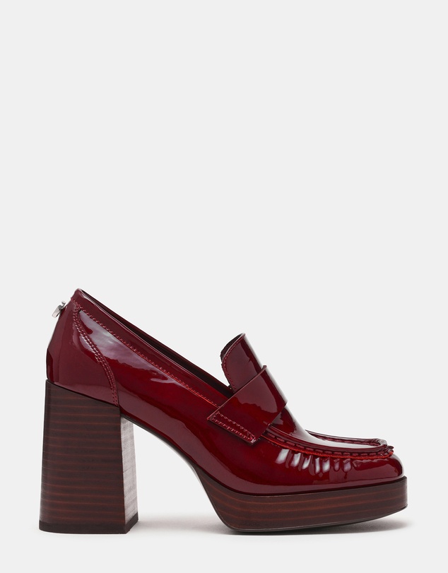 Steve Madden - Munday Wine Leather Loafers