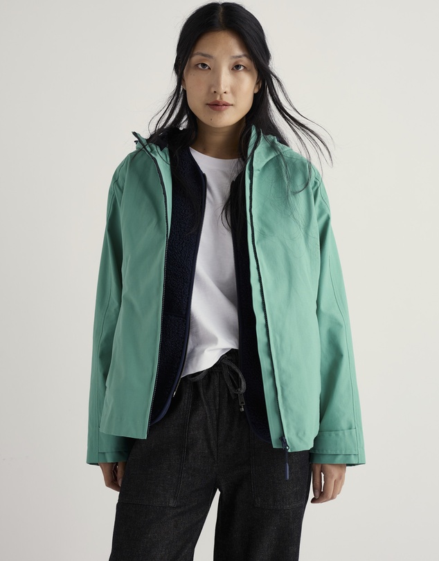 Seasalt - Seasalt Cornwall Green Waterway Waterproof Jacket