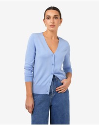 Forcast - Nicolette V-Neck Knit Cardigan