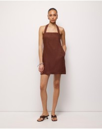 AERE - Tessa Linen Mini Dress