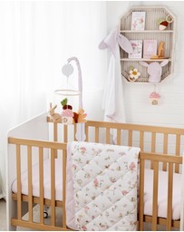Living Textiles - Reversible Quilted Cot Comforter - Whimsical Wonderland