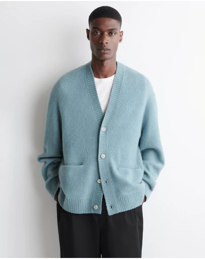 COS - Brushed-Wool V-Neck Cardigan