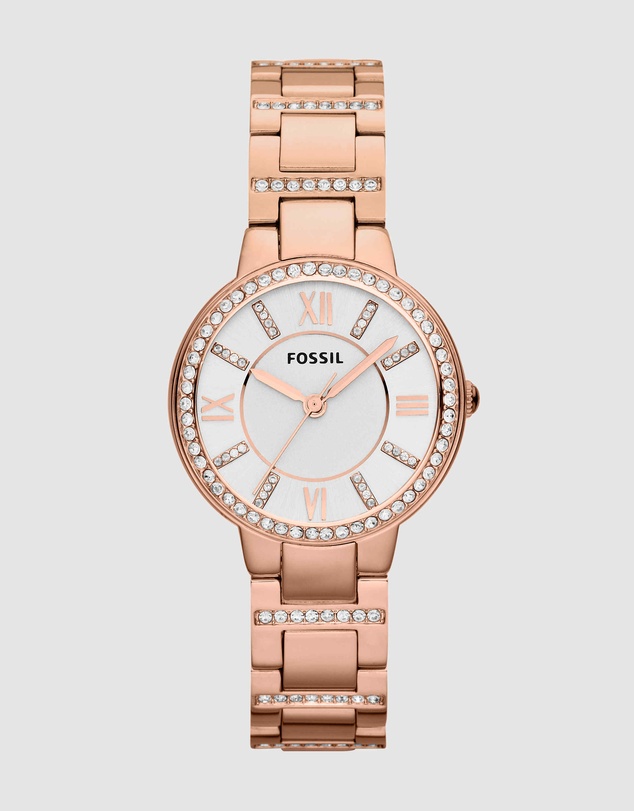 Fossil - Virginia Rose Gold-Tone Analogue Watch