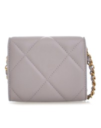 Pre-Loved by Azura Reborn - Pre-Loved Quilted Lambskin 19 Flap Coin Purse With Chain