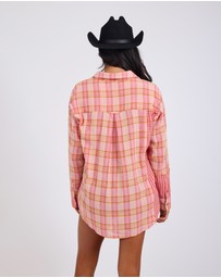 ONE TEASPOON - Flannel Checked Cotton Muslin Shirt