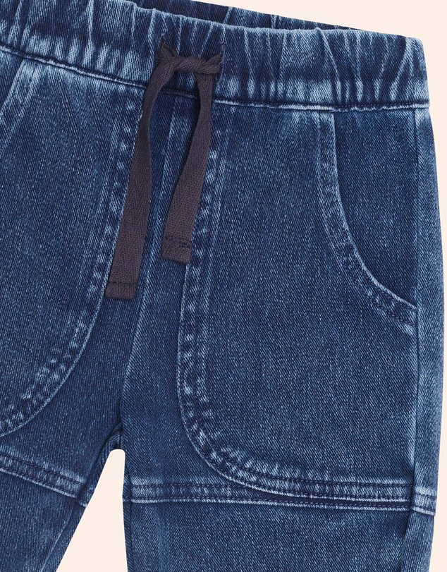Huxbaby - Knit Denim Pocket Pants - Babies-Teens