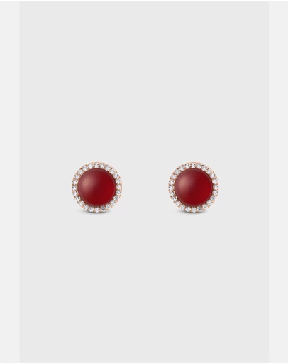 Daniel Wellington - Audrey Earrings Red Agathe