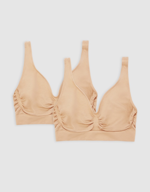 Ambra - 2 Pack Bare Essentials Recycled Nylon Shaper Bra