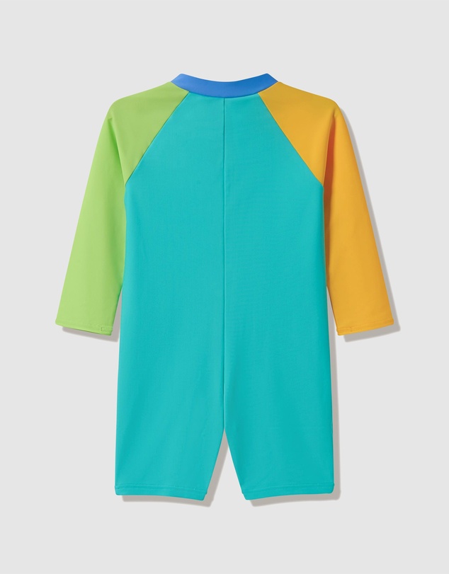 Speedo - LS Colorblock Zip One Piece - Babies-Kids