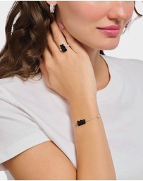 THOMAS SABO - Bracelet with black Goldbear, freshwater pearl & zirconia