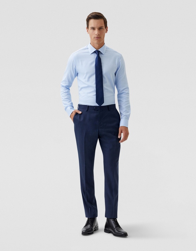 Oxford - Beckton Herringbone Cotton Shirt