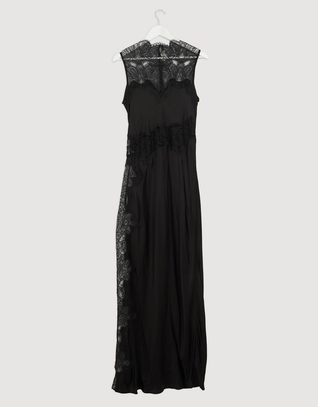 Revibe - Repaired Shona Joy Jamila Lace High Neck Maxi Dress - AU 12