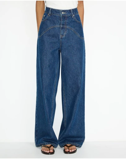 Dazie - Cansas High Rise Straight Leg Jeans