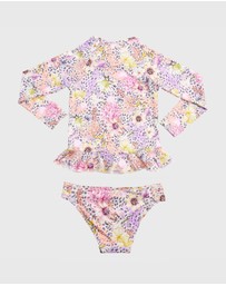 Aqua Blu Kids - Daisy Long Sleeve Rash Vest Set - Kids