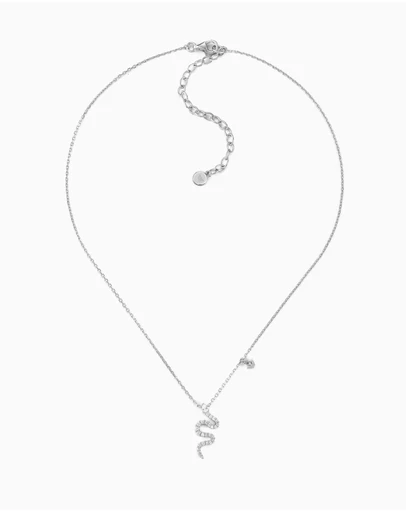 Emporio Armani - Silver Tone Pendant Necklace