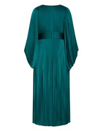 City Chic - Plus size Carmina Pleat Maxi Dress - emerald