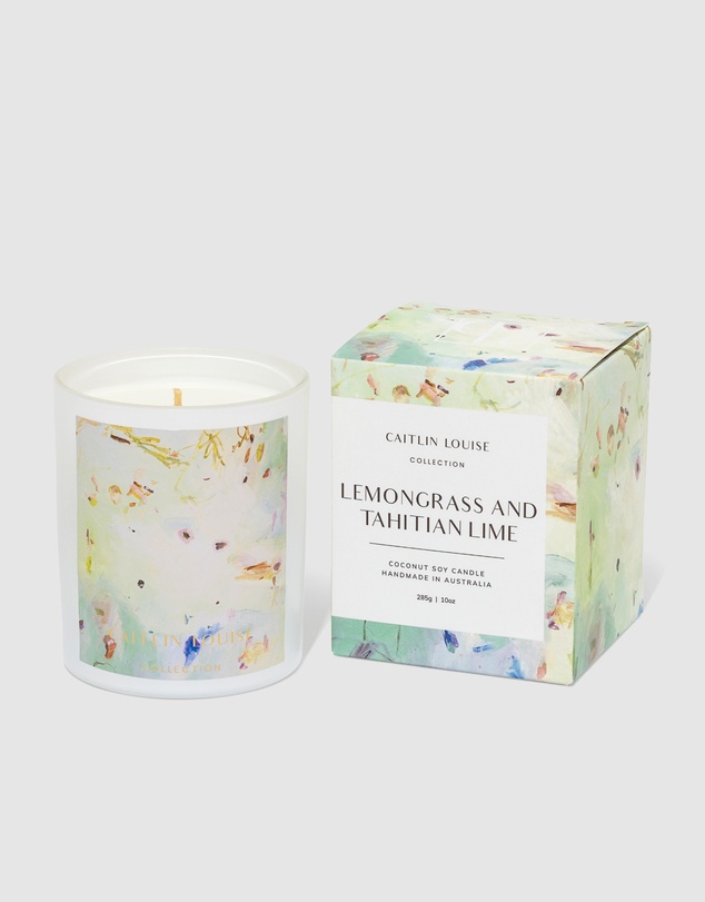 Caitlin Louise Collection - Lemongrass & Tahitian Lime Artist Candle