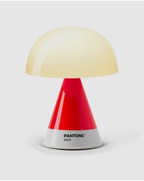 Lexon - Lexon GIFT Set PANTONE - Includes Mino+ Mini Speaker, Flip Classic Clock, Mina M Lamp, Thykho 3 Speaker - 2035 Red