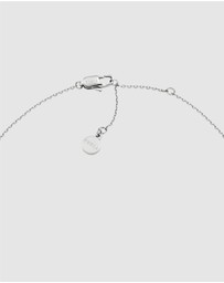 Furla - Furla Flow Crystal Pendant Silver-Tone Necklace