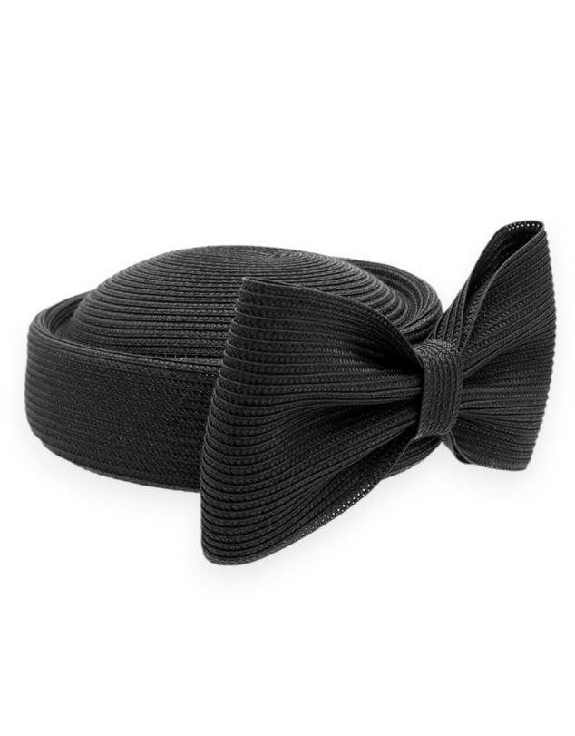 Morgan & Taylor - Tara Racewear Pillbox Hat in Black