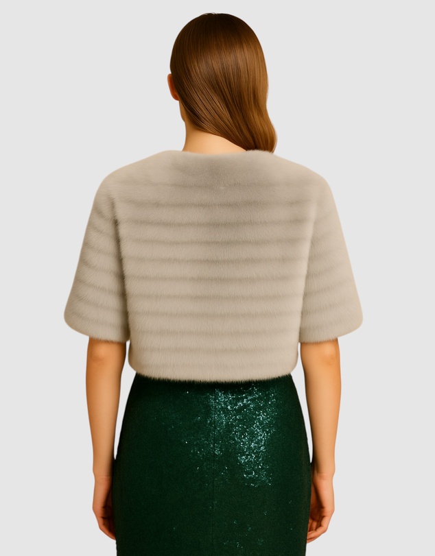 Honey and Beau - Casablanca Faux Fur Cape