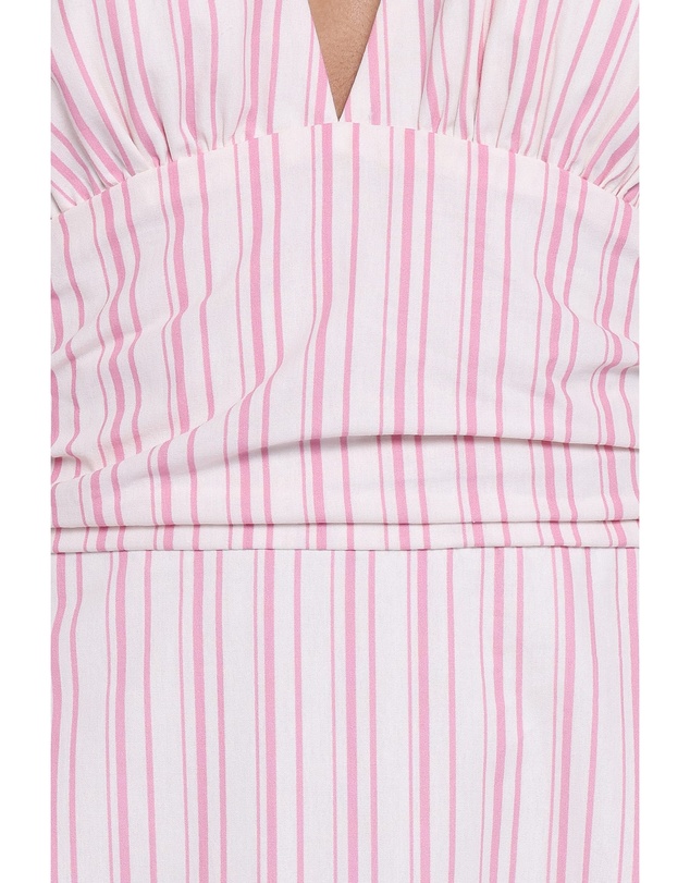Petal & Pup - Marie Halterneck Maxi Dress - Pink Stripe