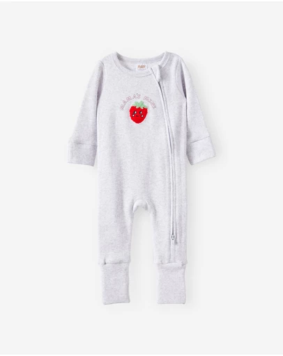 Cotton On Kids - Growie Long Sleeve Zip Romper