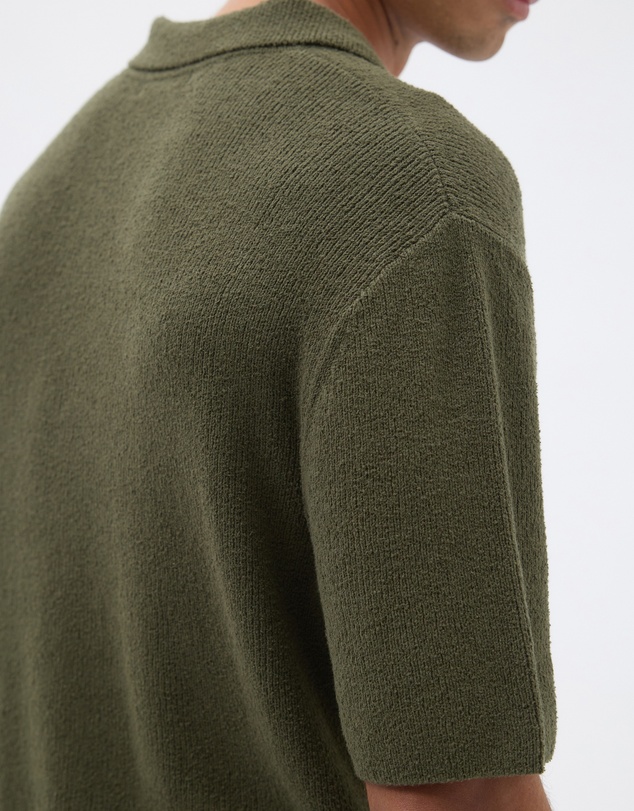 AERE - Organic Cotton Knit Boucle Polo