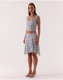 SOVERE - Novalyn Plaid Top