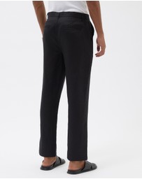AERE - Relaxed Leg Tailored Linen Pants