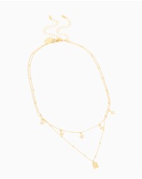 Lovisa - Gold Plated Celestial Charms Layered Necklace